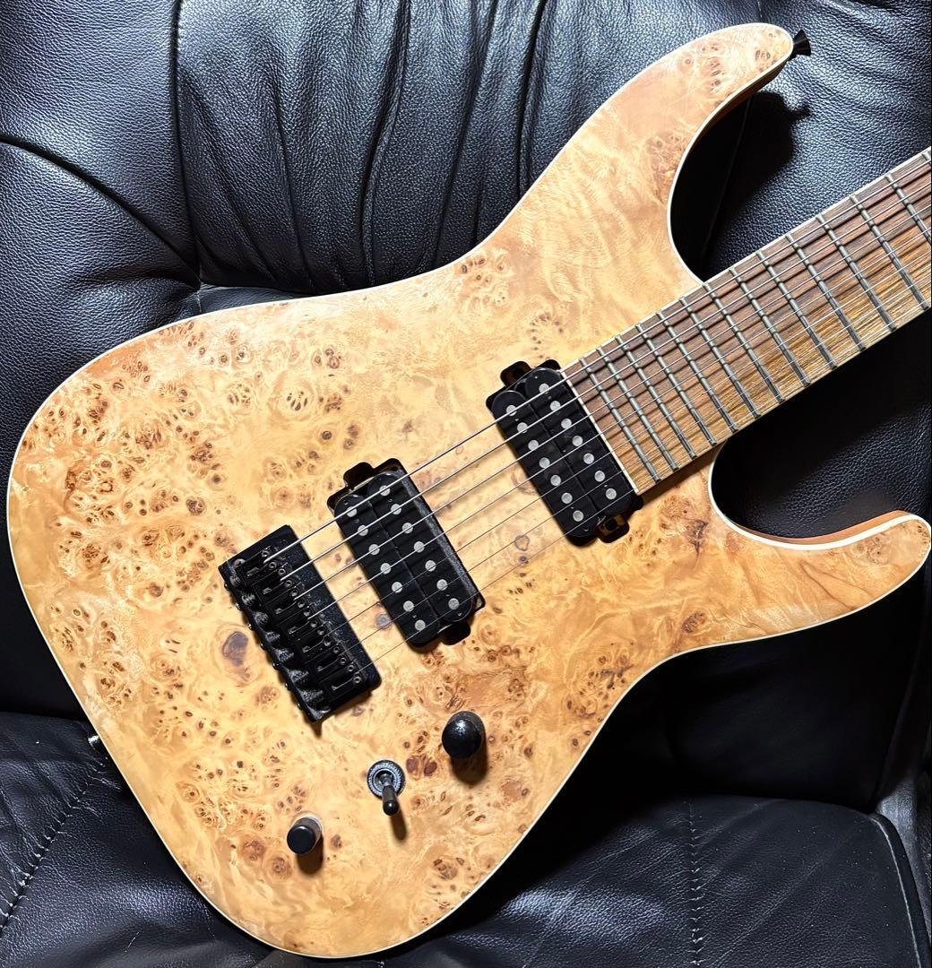 7弦 ギター 木目 ストラト 音出し確認済 メタル ラウド ロック Djent