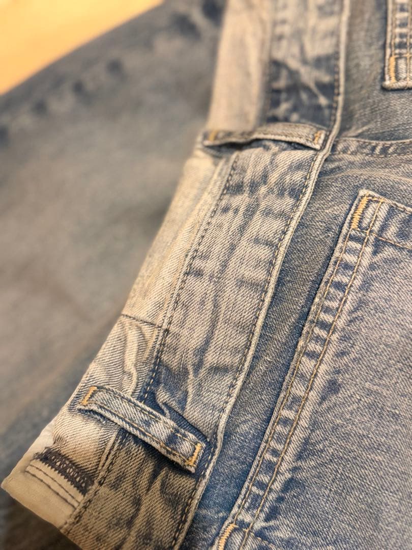 ZARA 折り返しウエストミッドライズデニム「サイズ完売」32
