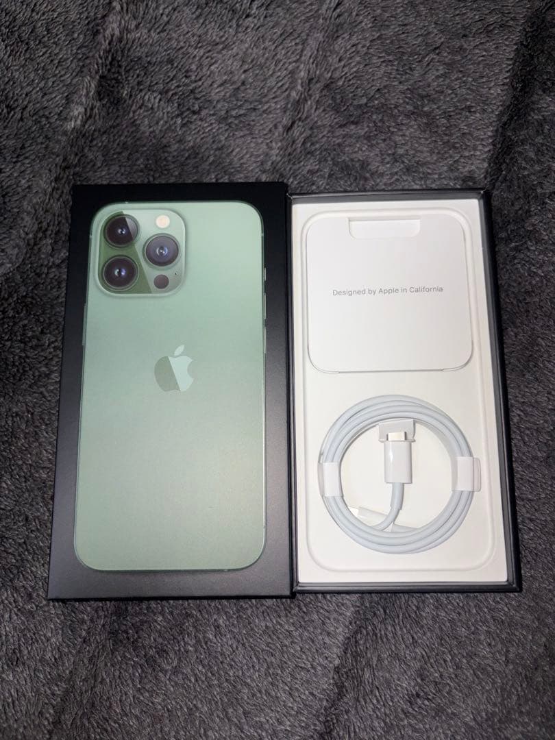 iPhone 13 Pro 128GBアルパイングリーン　ケーブル未使用　箱有り