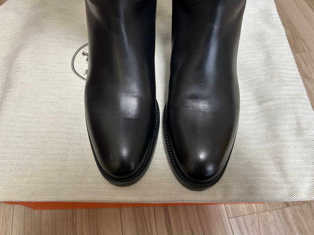 エルメス　ジャンピングブーツ黒 35