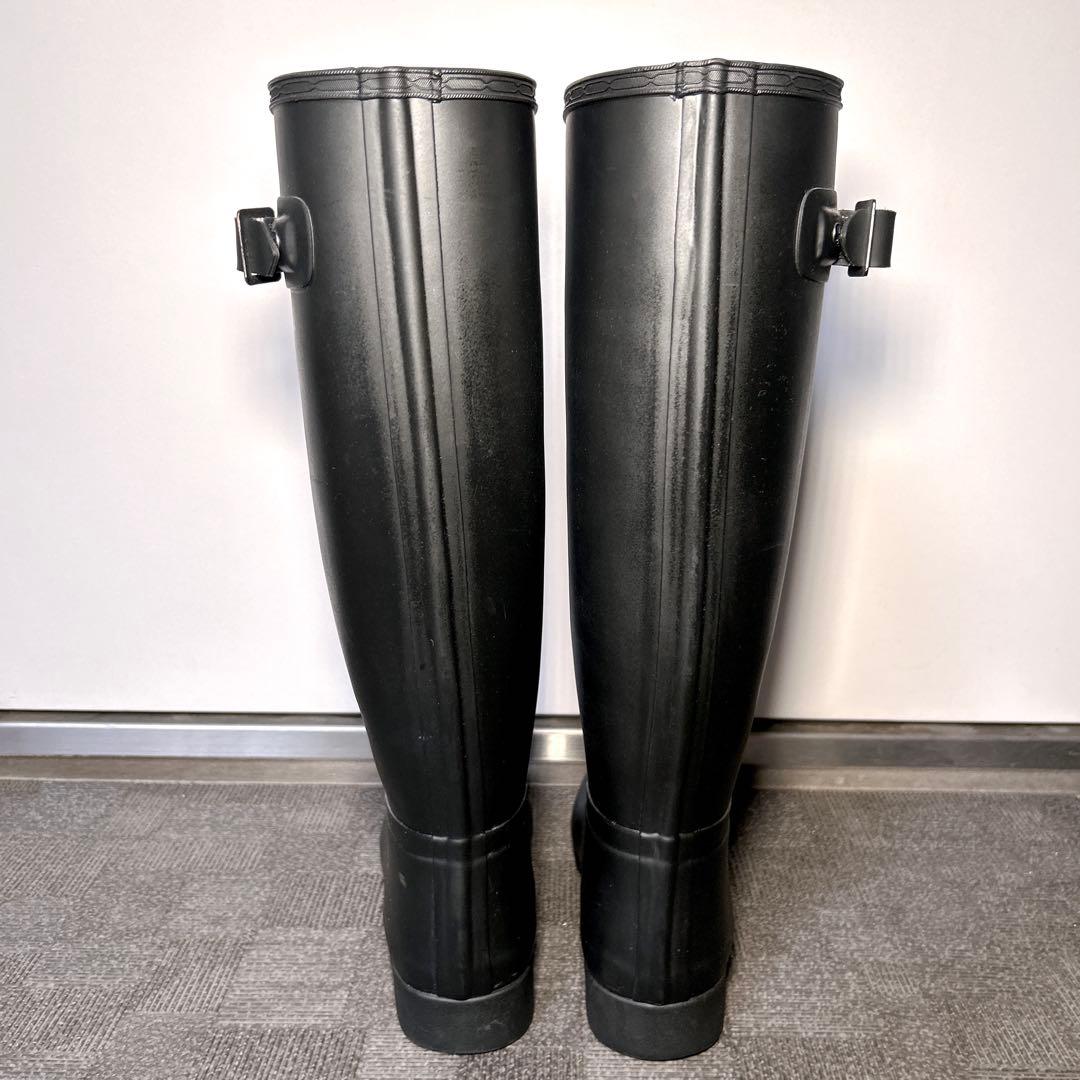 未使用品✨HUNTER ハンター ロング丈レインブーツ ブラック 36 23cm