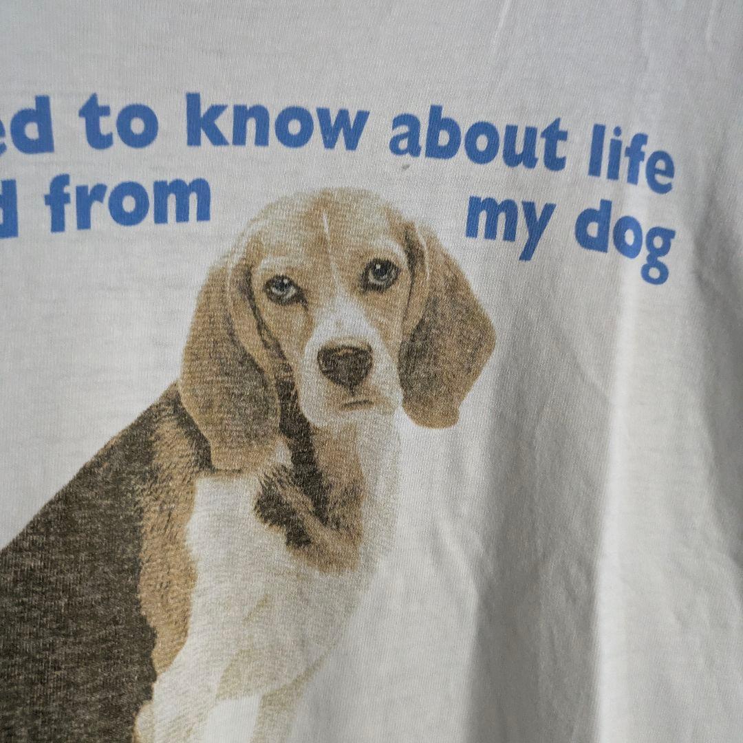 90s USA製 　アニマル　犬Tシャツ シングルステッチ　L
