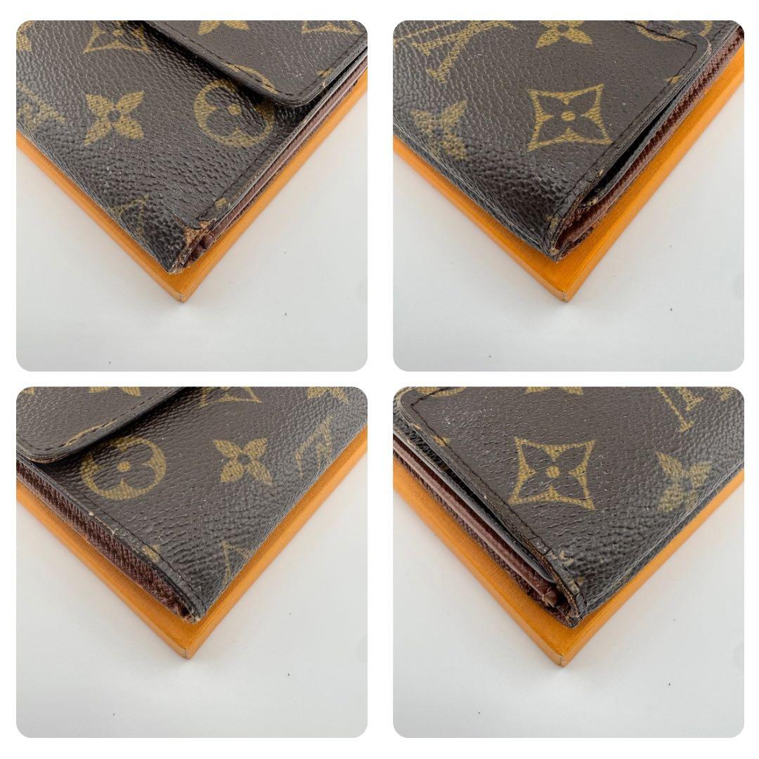 【美品】 ルイヴィトン ポルトモネビエカルトクレディ モノグラム 三つ折り財布