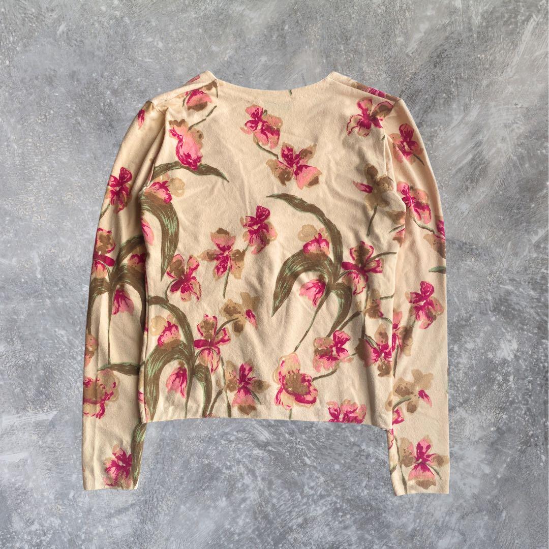 Blumarine ANNA MOLINARI 総柄 花柄 カーディガン 海外