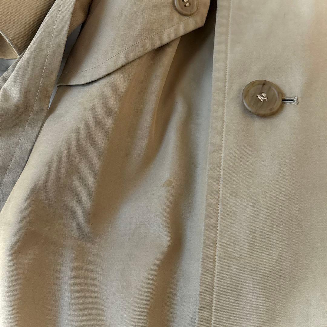 良品 ヴィンテージ バーバリー 裏地ノバチェック トレンチコート メンズS