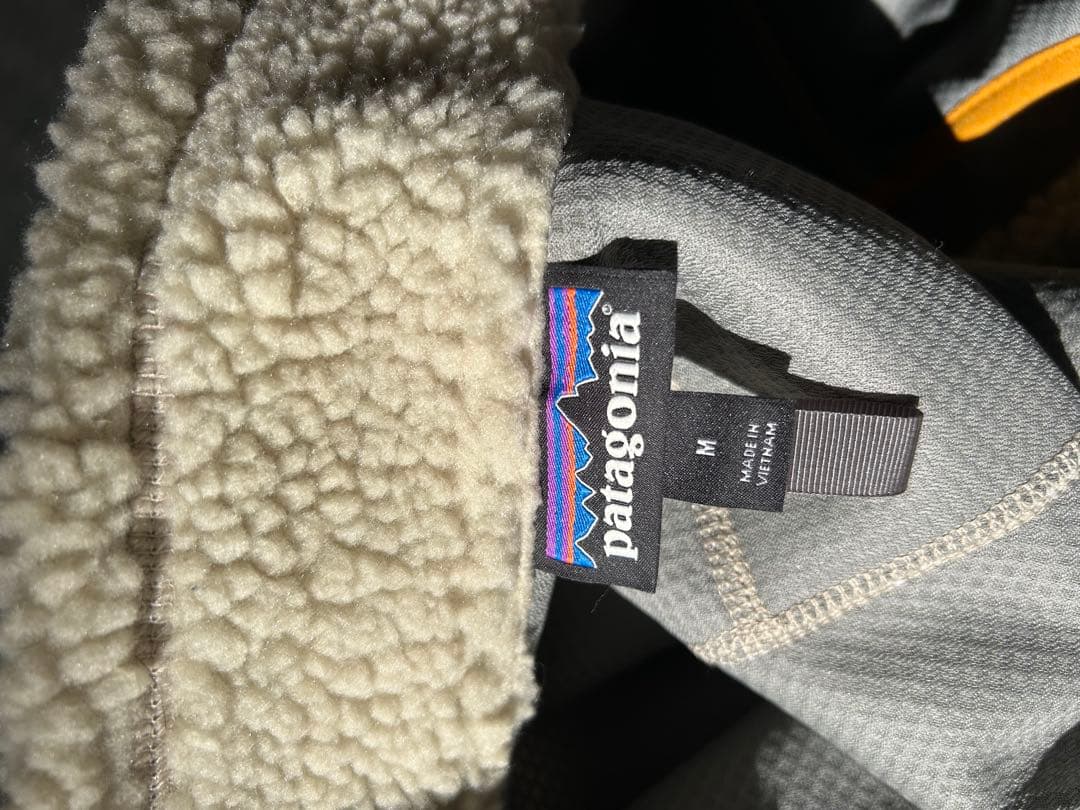 Patagonia フリース ベスト クリーム/イエロー