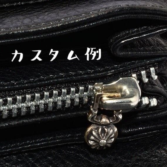✝ シルバー925 クロスボール ファスナー チャーム ペンダント ネックレス