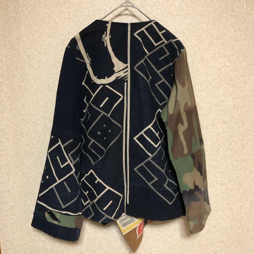 miso様 古布　半纏　アシンメトリー　ミリタリー 再構築　ジャケット