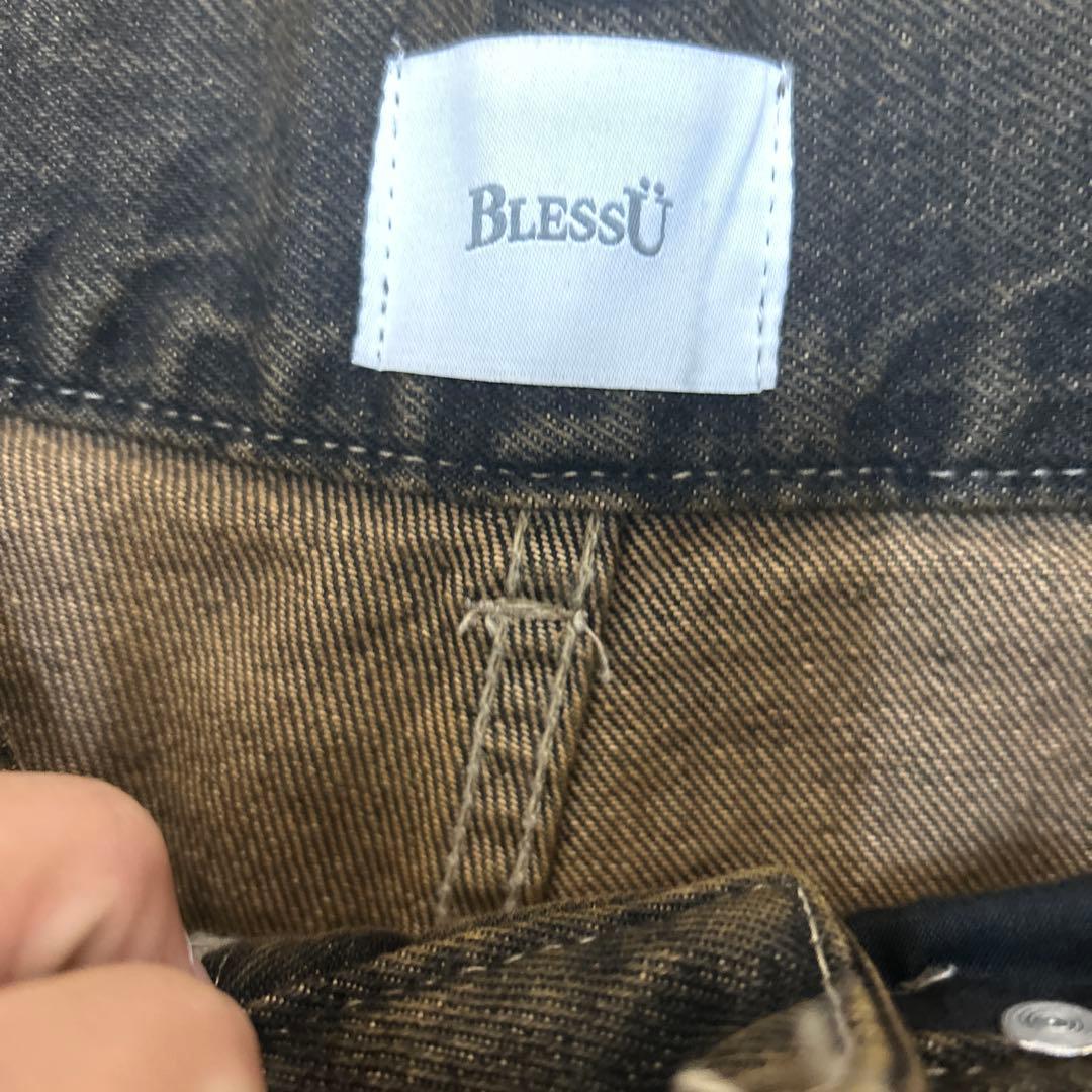 Bless u ブレスユー バギーデニム ブラウン