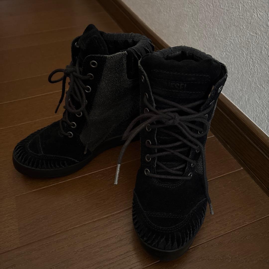 こり❣️再値下げ❣️DIESEL ブラックブーティ