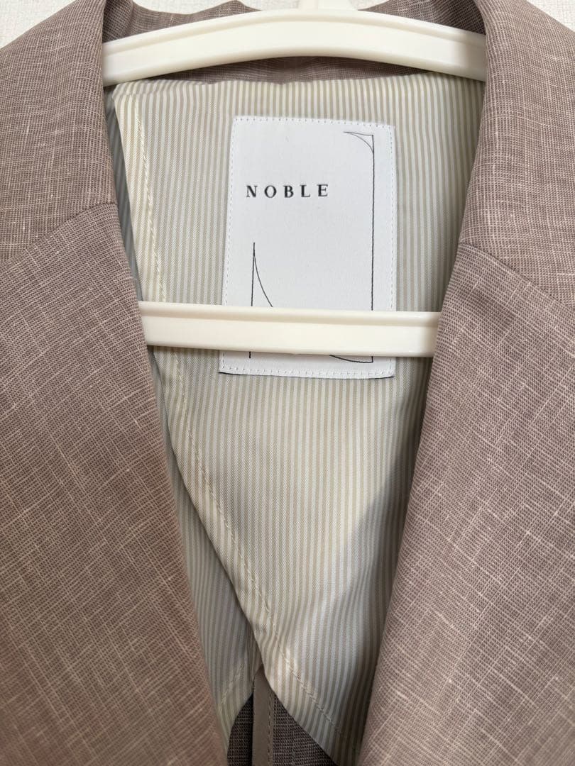 NOBLE / 麻ストレッチダブルブレストジャケット