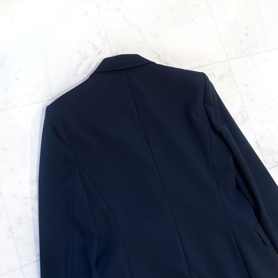 美品 ANAYI アナイ オックスストレッチダブルジャケット 金ボタン 紺ブレ
