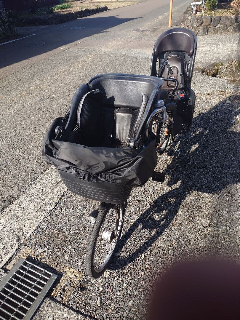 【引取限定】最終価格　子供乗せ自転車3人乗り チャイルドシート付き　佐賀