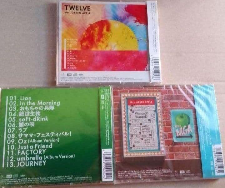 新品未開封 Mrs.GREEN APPLE CD 3作品