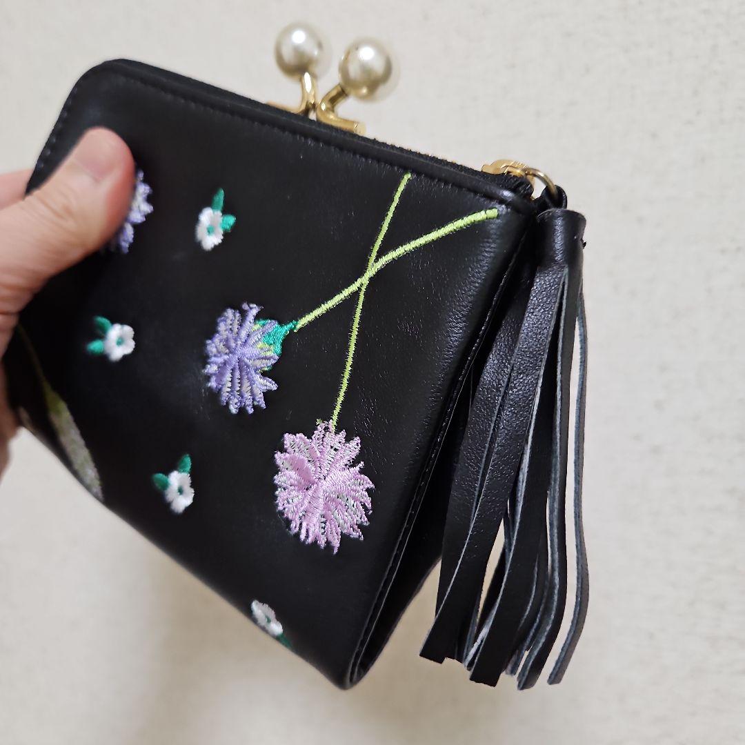 ままさま専用 ペルケ 花柄がま口折り財布