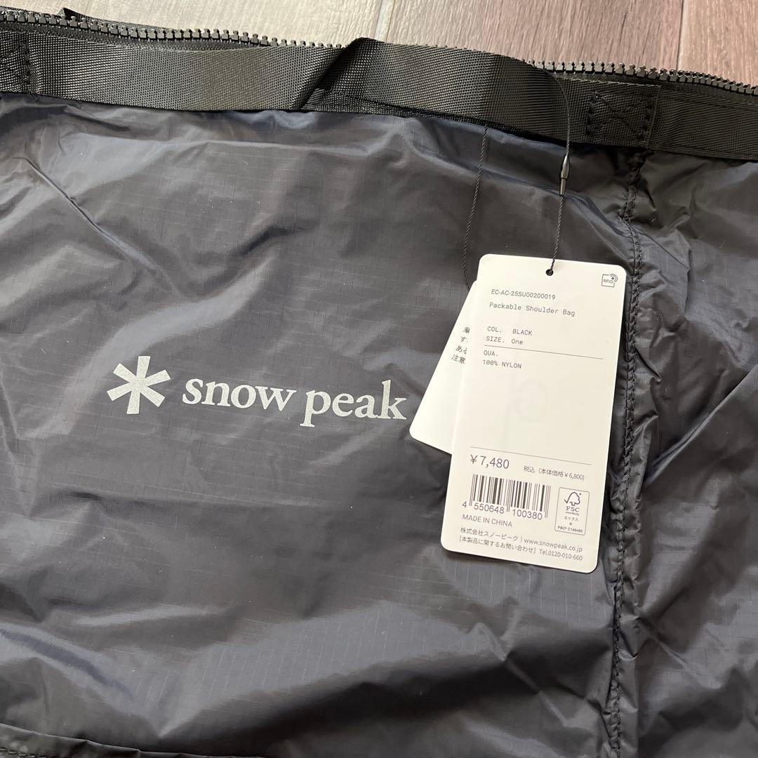 peak パッカブルショルダーバッグ ステッカー付