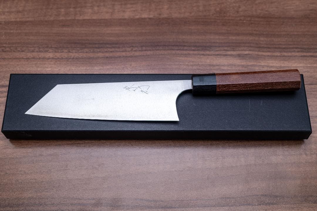 【未使用品】甲鉄 文化包丁180mm SG2粉末ハイス鋼 紫檀八角柄