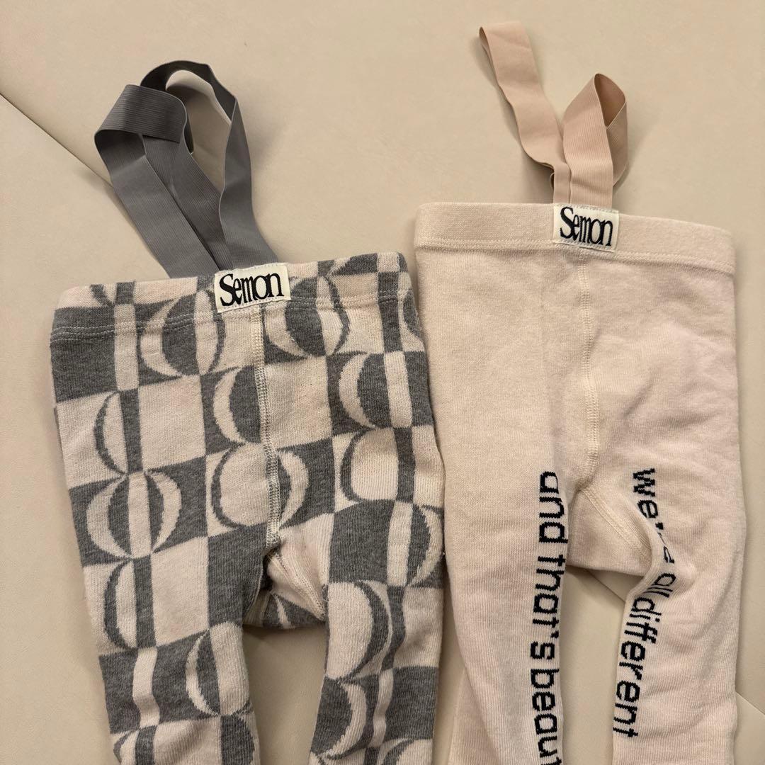 Semon サスペンダー付きレギンス