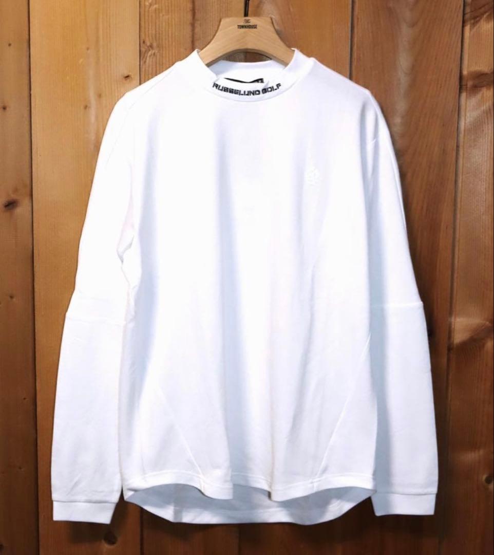 【新品】ラッセルノ モックネック 鹿の子 ロングスリーブシャツ (6/XL)