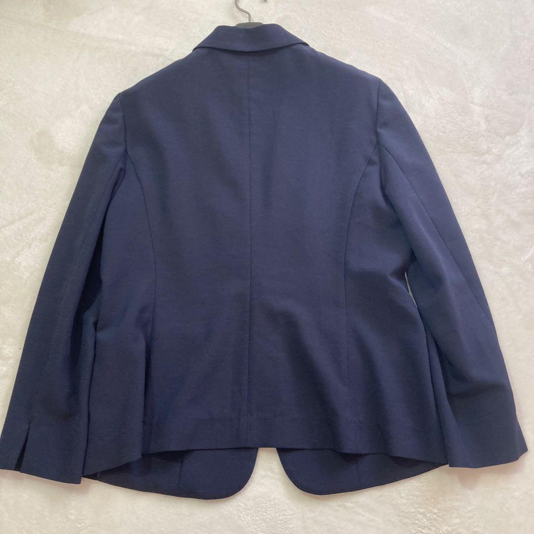 極美品　untitled 44 クリスピーオックスジャケット　紺