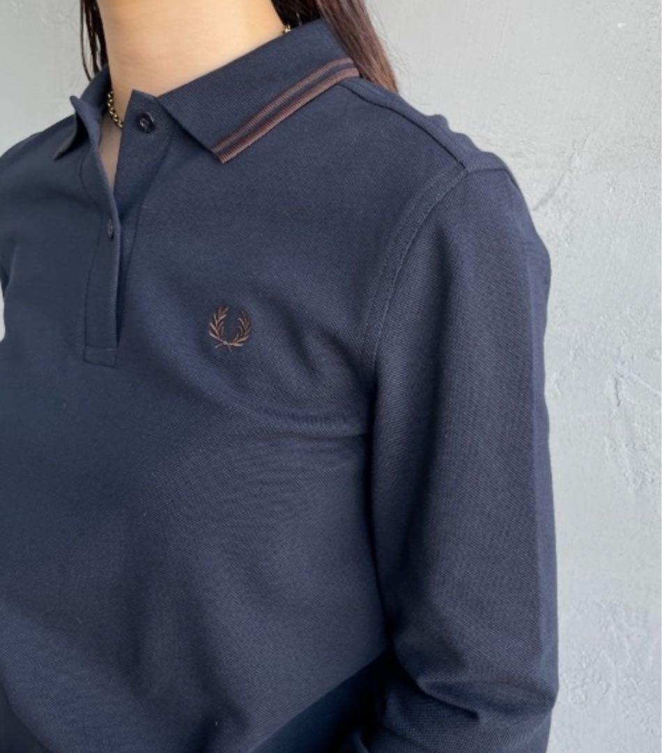 FRED PERRY ツインティップライン ウィメンズロングスリーブポロシャツ