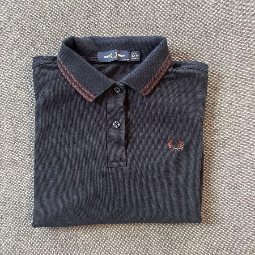 FRED PERRY ツインティップライン ウィメンズロングスリーブポロシャツ