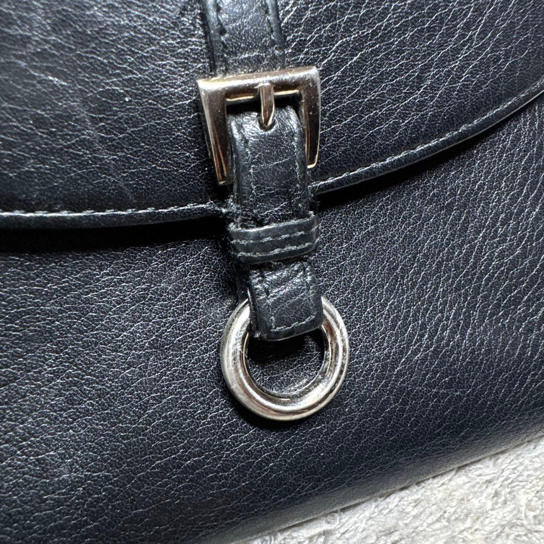 PRADA プラダ 三つ折り財布 レザー 本革 ブラック