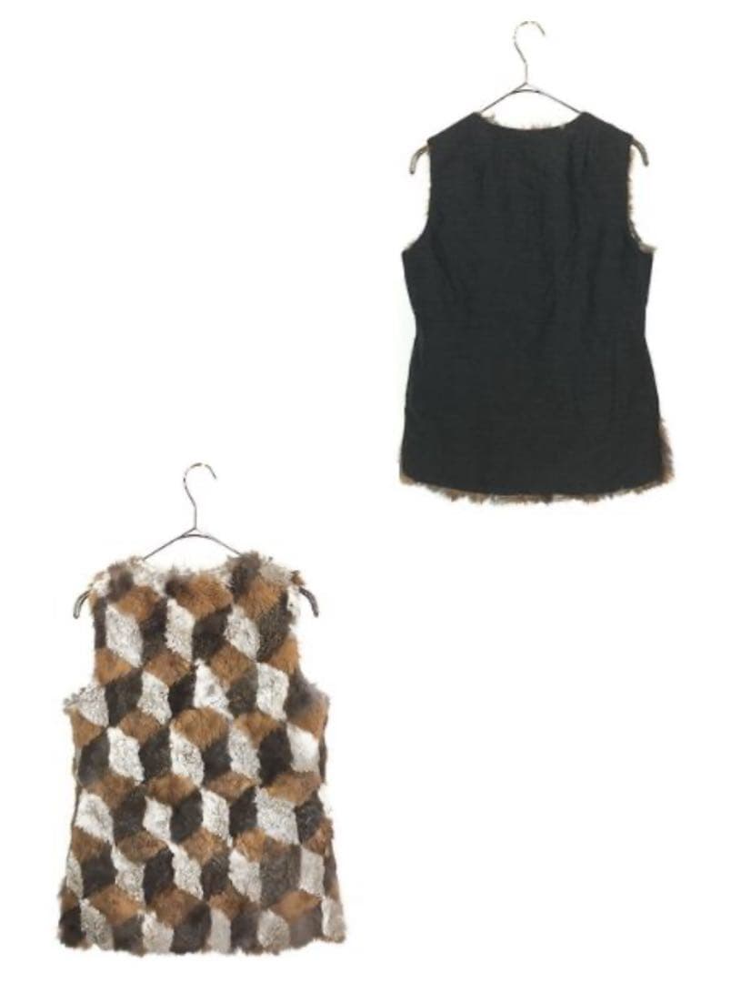 \"リアルファー\"ベストReal Fur Vest