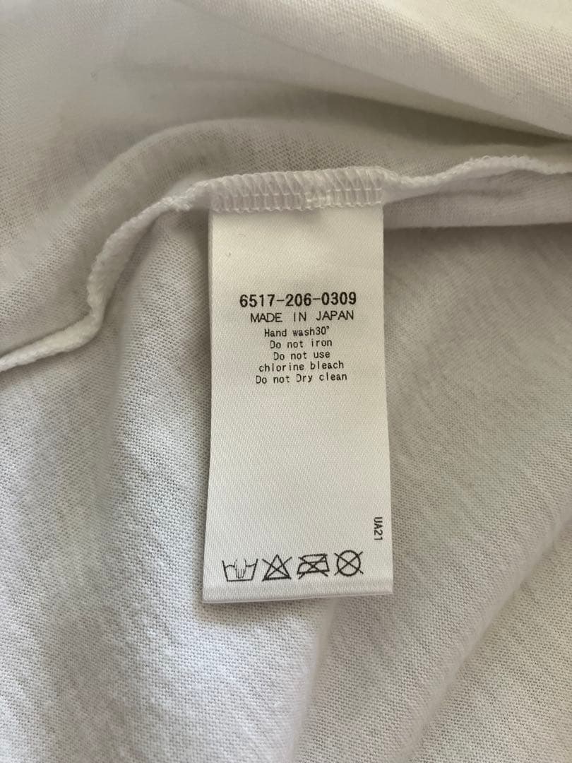 DRAWER ドゥロワー ★ ロゴTシャツ・カットソー　白　サイズ１