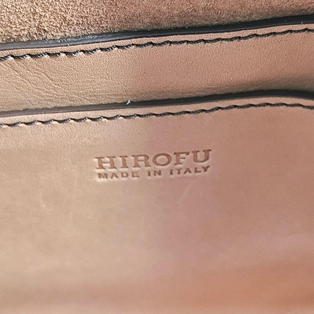 【美品】ヒロフ　フィオーレ　ミニボストンバッグ　ハンドバッグ　ナチュラル