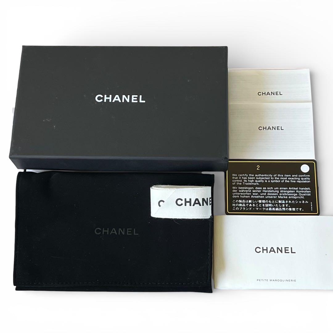 CHANEL iPhone X/XS キャビアスキン スマホケース ココマーク黒
