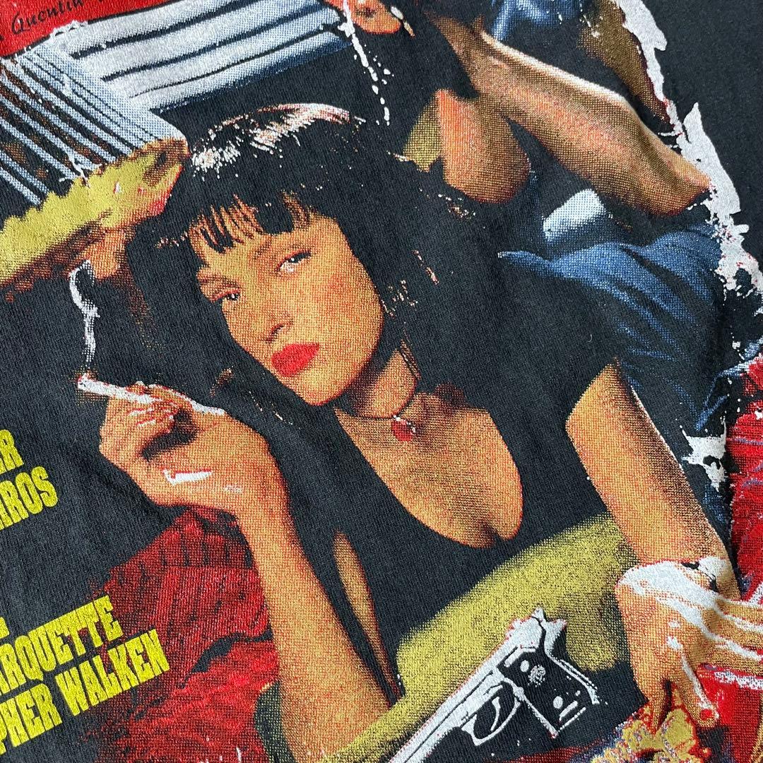 PULP FICTION パルプフィクション ムービーTEE タランティーノ墨黒