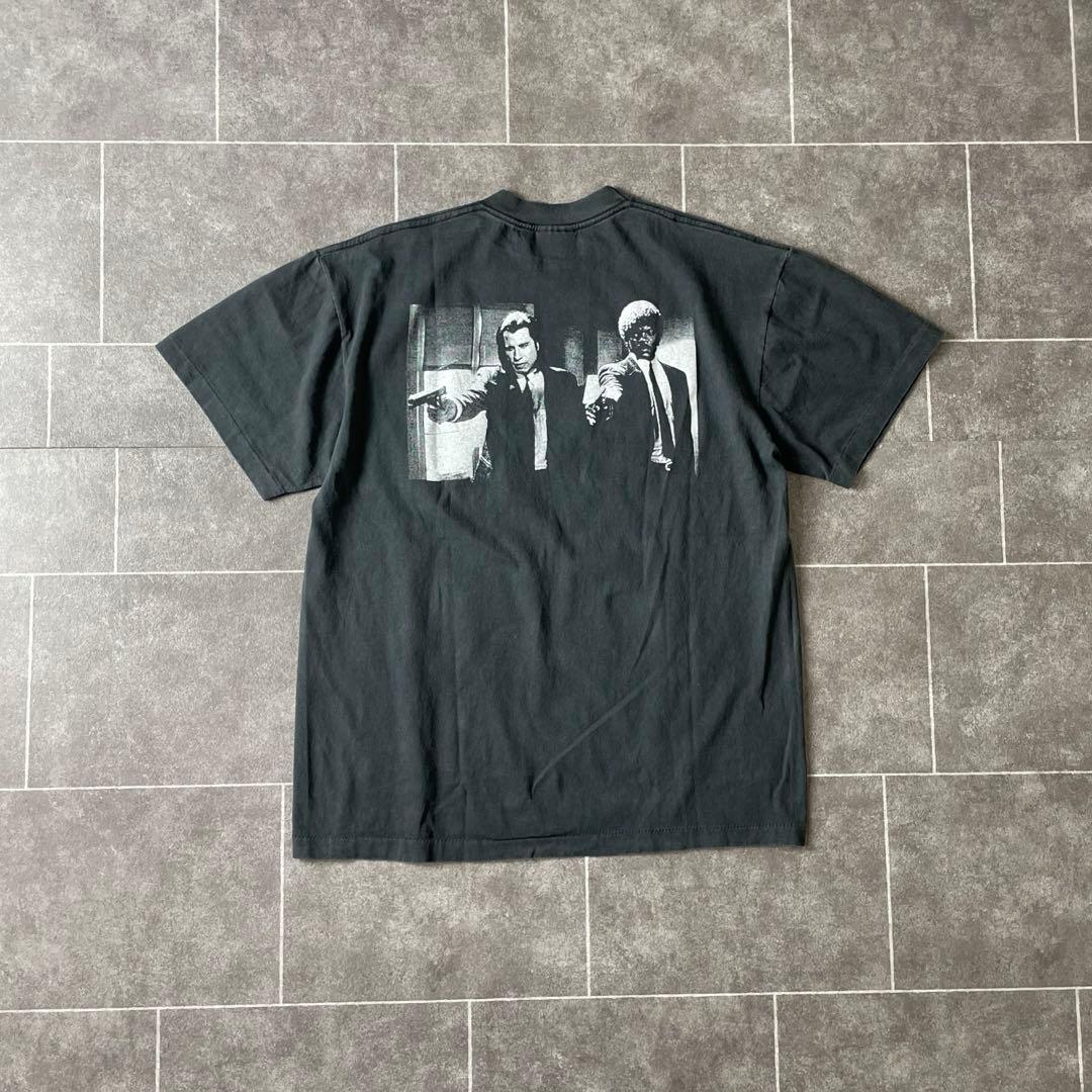 PULP FICTION パルプフィクション ムービーTEE タランティーノ墨黒