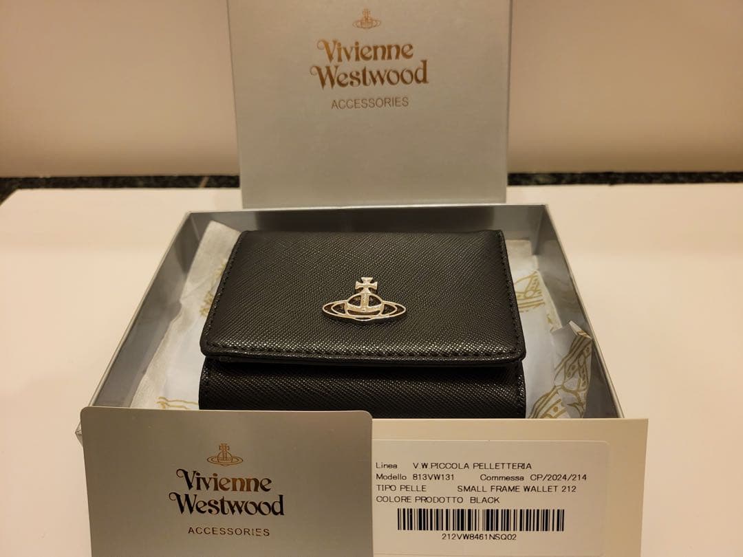 Vivienne Westwood BLACK 三つ折り財布
