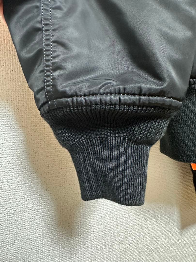CDGさん専用リバーシブル MA-1ジャケット ブラック オレンジ