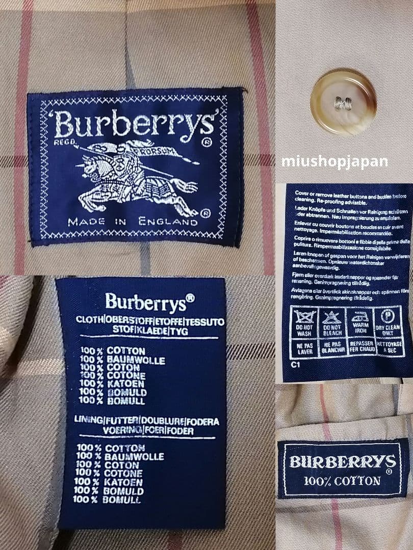 専用貴重希少●S〜M　ヴィンテージ　BURBERRY　ステンカラーコート　UK4