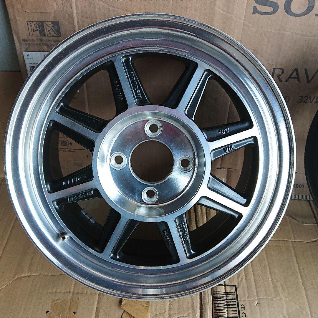 ハヤシレーシング STF 14×6J 4H レアサイズ 4本セットの内2本②