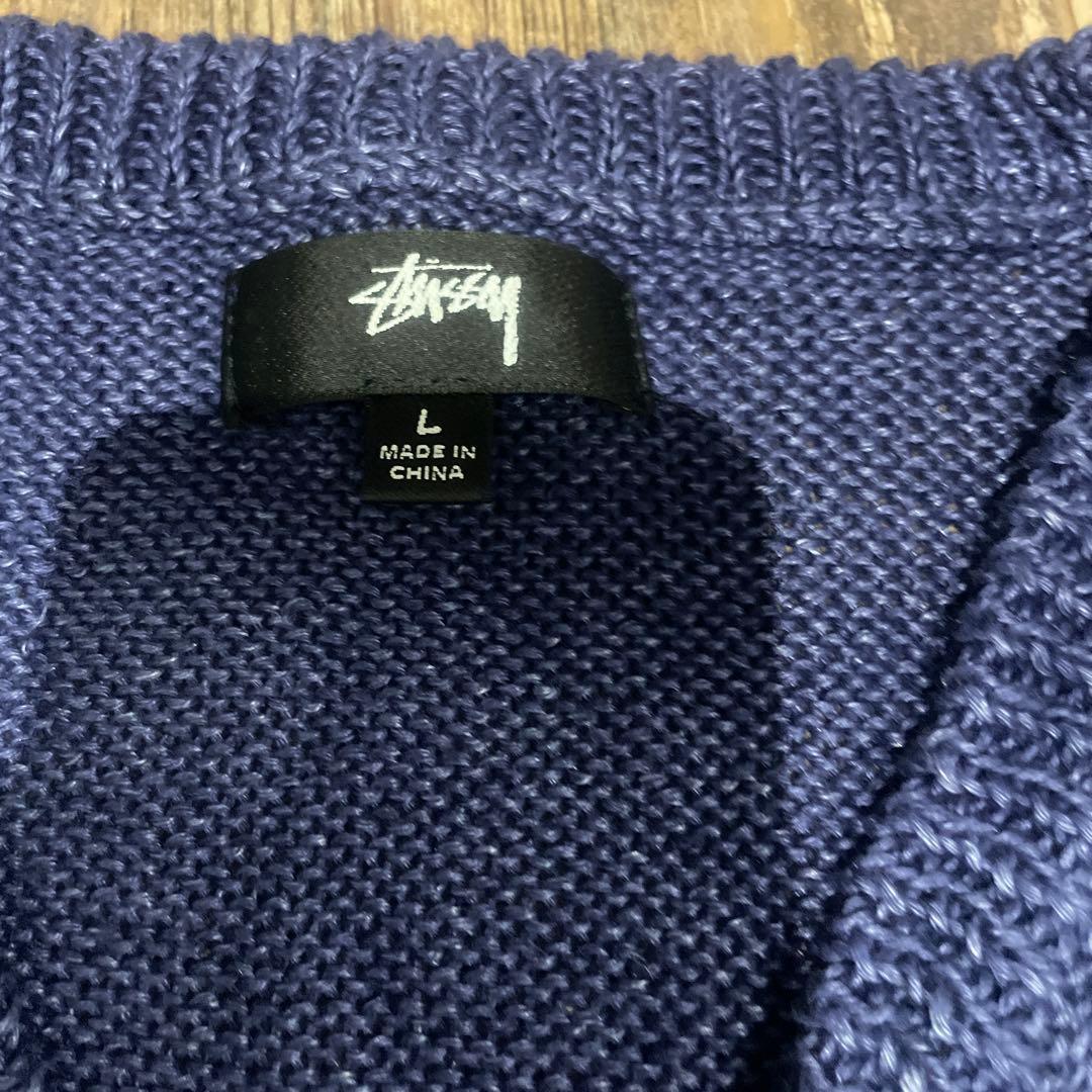 ステューシー　ニットベスト　Lサイズ
