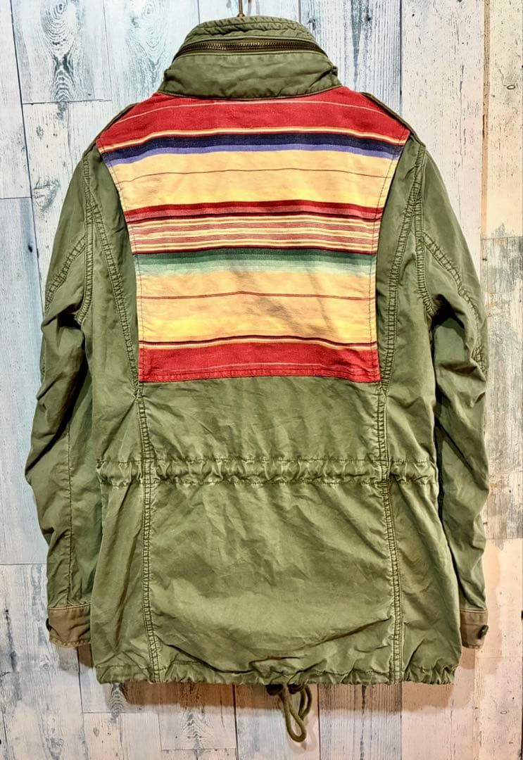 DENIM&SUPPLYラルフローレン ネイティブ柄M-65ミリタリージャケット