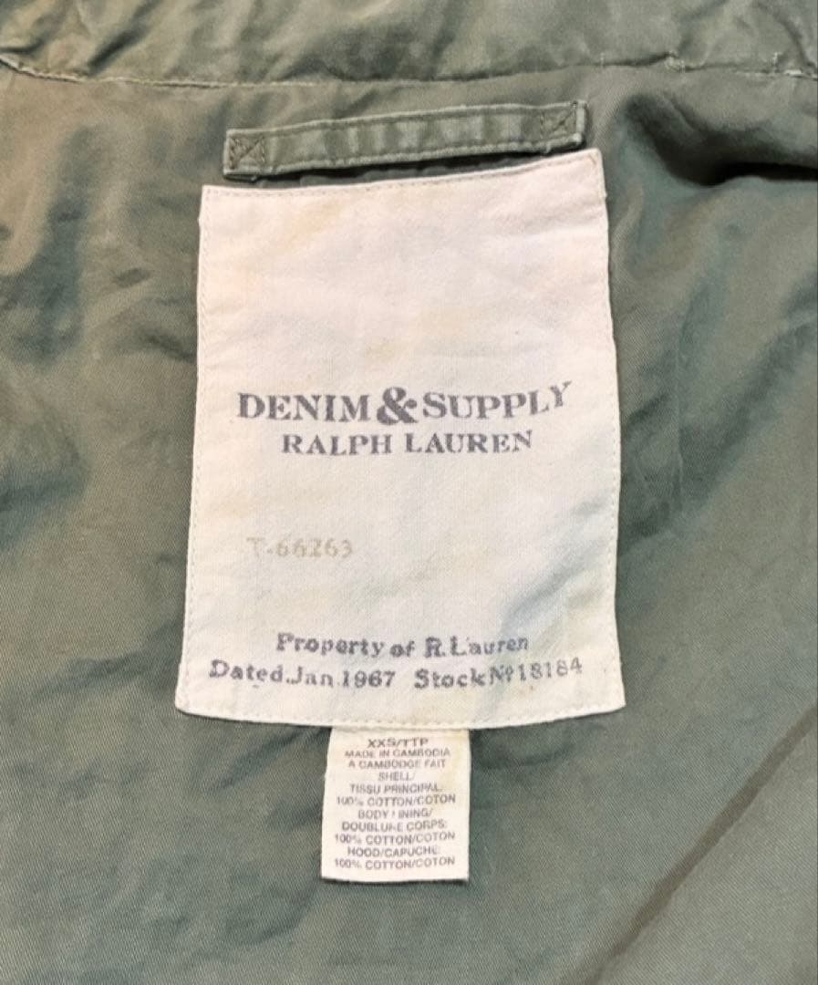 DENIM&SUPPLYラルフローレン ネイティブ柄M-65ミリタリージャケット