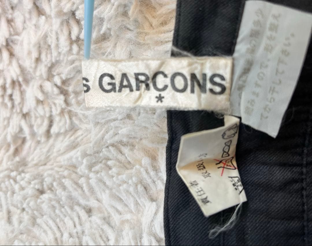 tricot COMME des GARÇONS ウール巻きスカート 黒