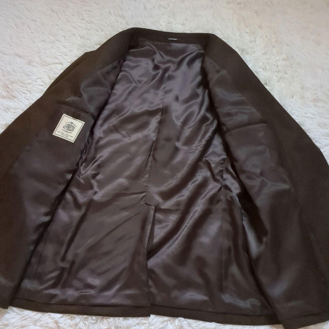 極美品 J.PRESS ジェイプレス マナードシルクホームスパンジャケット XL