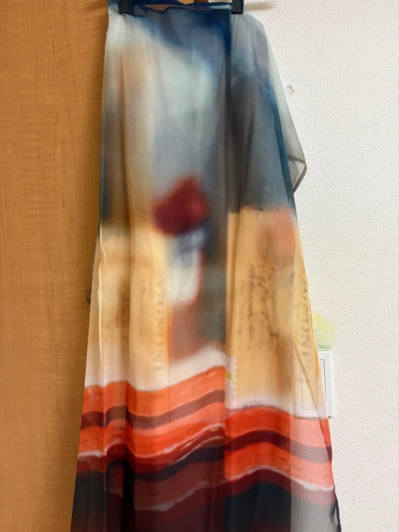 スカート Ameri DAIRY LIFE SCENERY SHEER SKIRT
