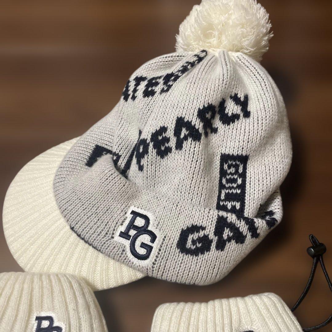 PEARLY GATES ニット帽とレッグウォーマーセット
