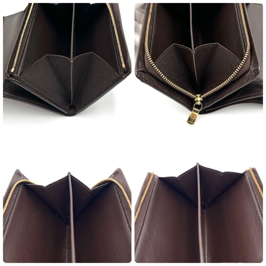 LOUISVUITTON ルイヴィトン ダミエ エベヌ トレゾール 折り財布
