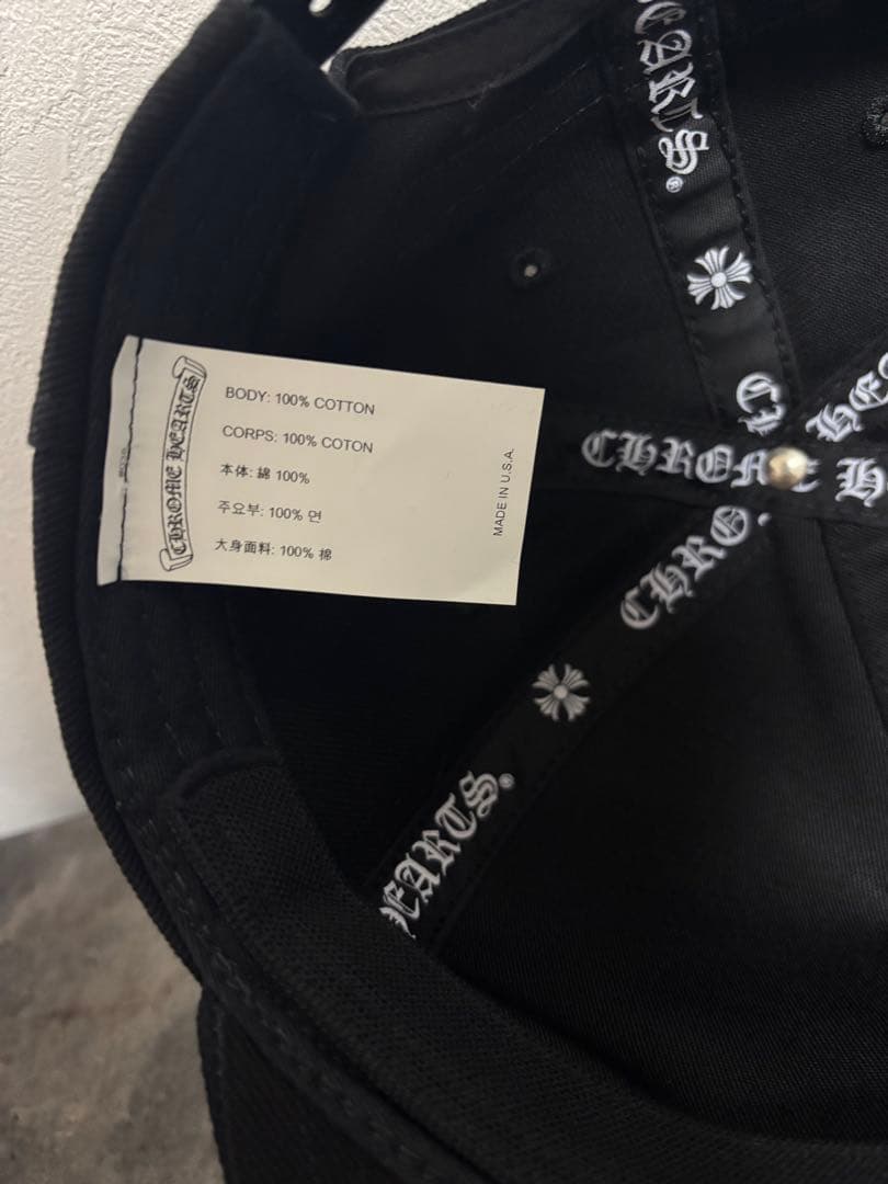 CHROME HEARTS ベースボールキャップ ブラック
