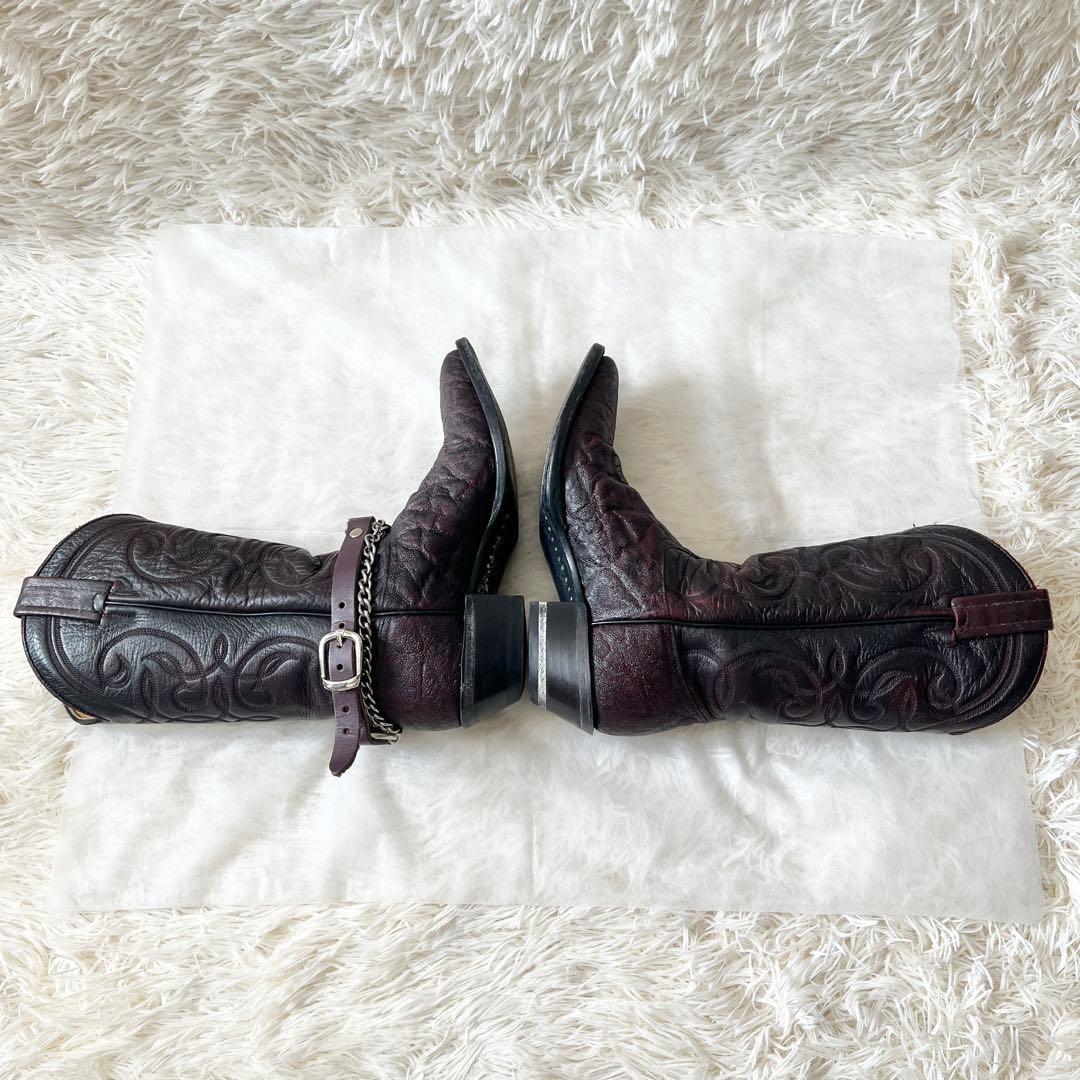 美品✨Tony Lama トニーラマ　ウエスタンブーツ　エレファントレザー　象革