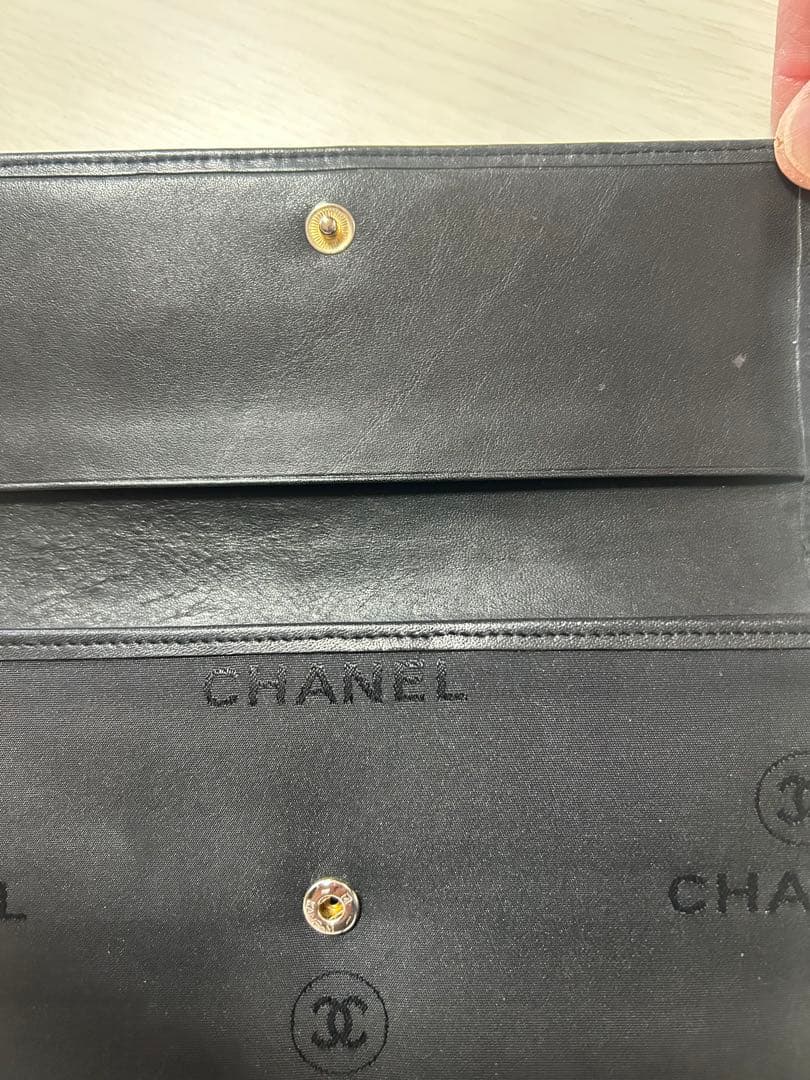 CHANEL ブラック 長財布