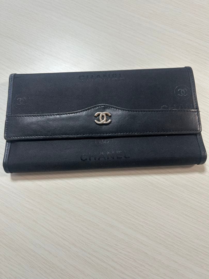 CHANEL ブラック 長財布