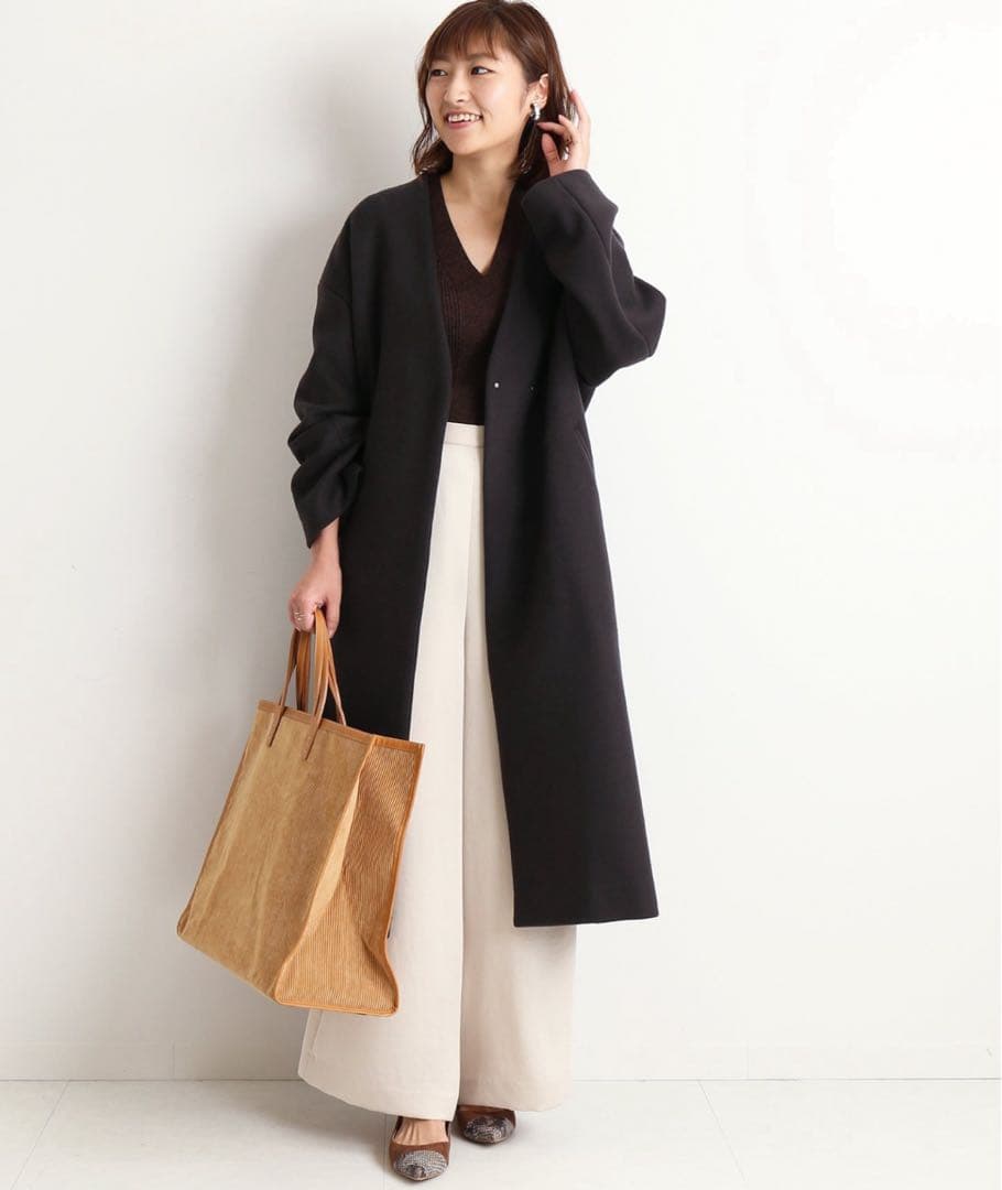 ☆ランラン☆イエナ 定価48,400円MANTECOノーカラーコート 34